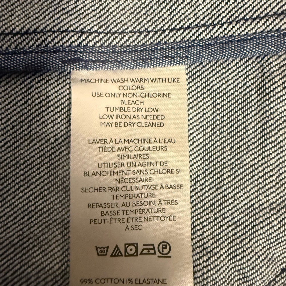 Anthropologie Maeve Square-Neck Cutaway Denim Vest - Picture 9 of 10